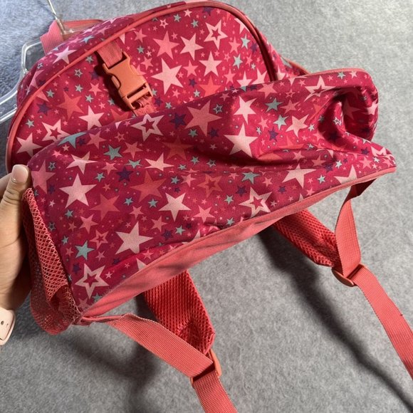 American Girl Backpack Pink Teal Purple Stars Geometric Back to School - Picture 7 of 12